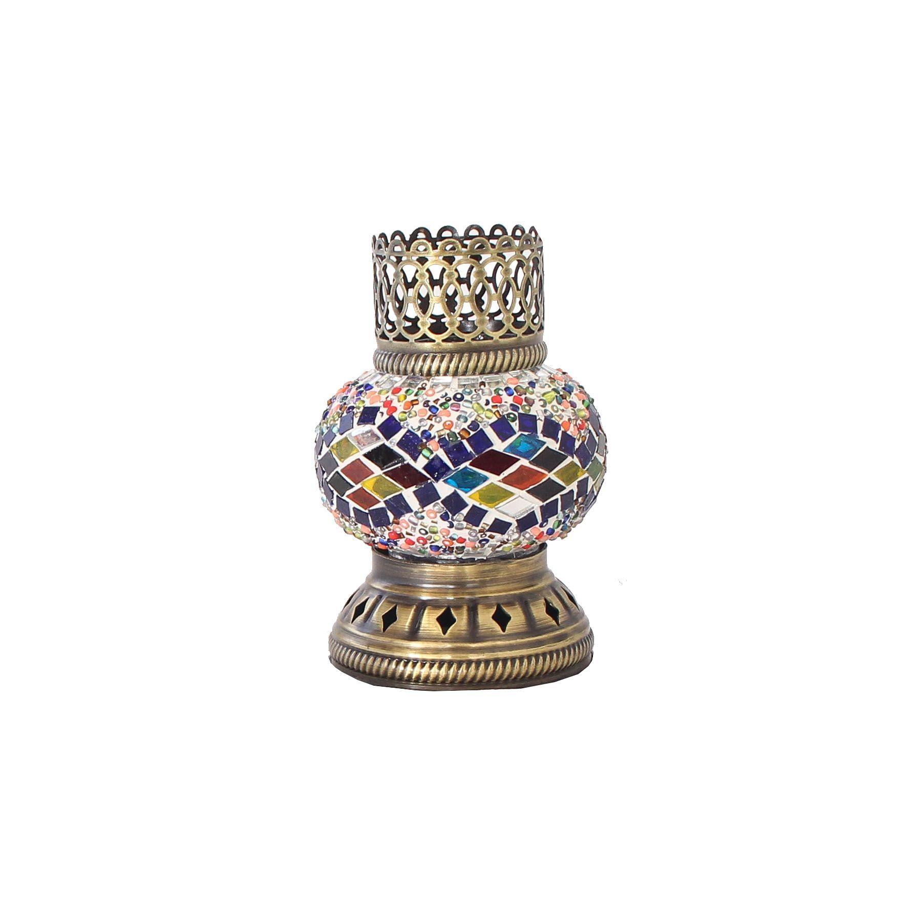 Portavela corona S rombos multicolor-0