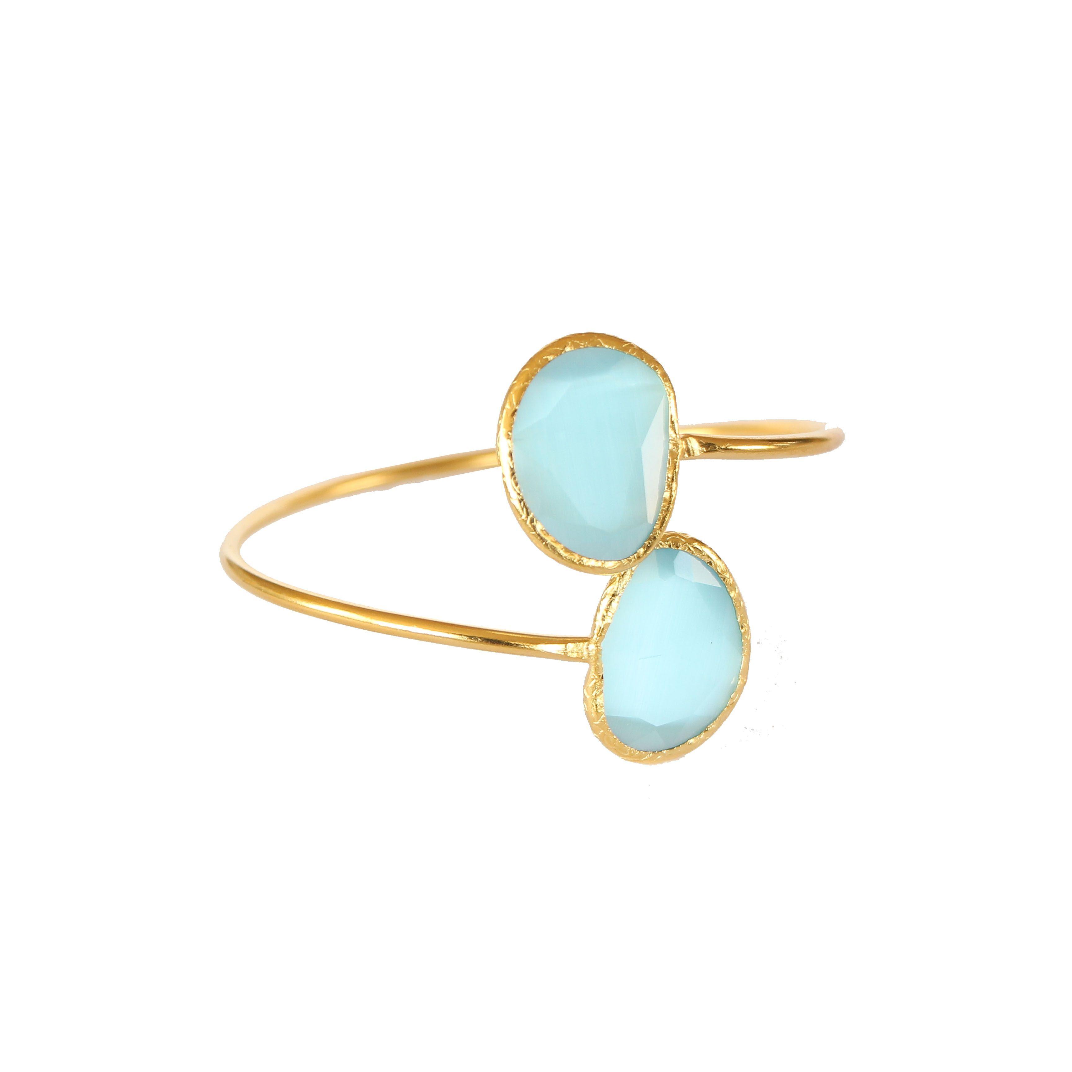 Pulsera Cat Eye celeste-0