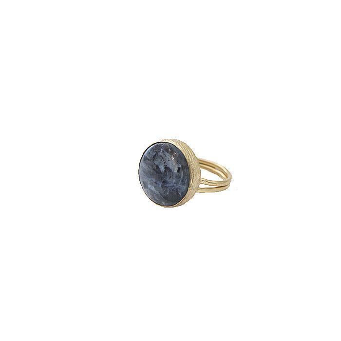 Anillo ajustable turco labradorita-0