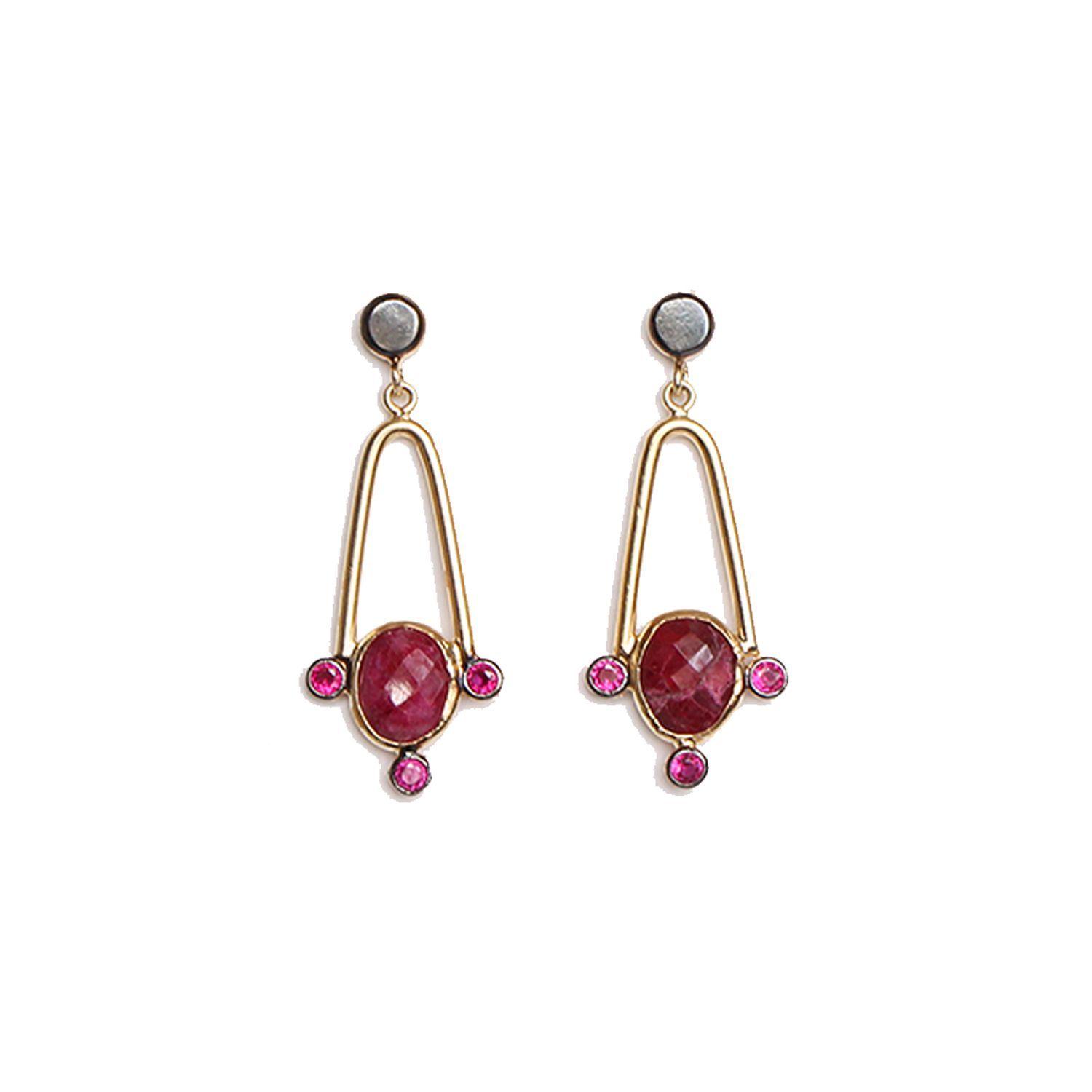 Aros Kaleici raíz de rubí-0