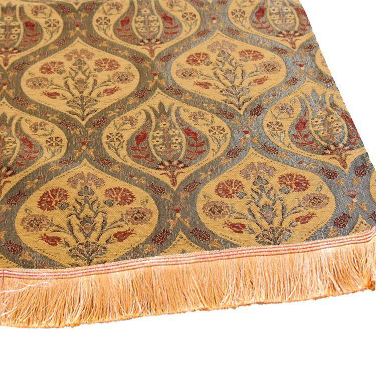 Camino de mesa 3 m tulipanes café claro-0