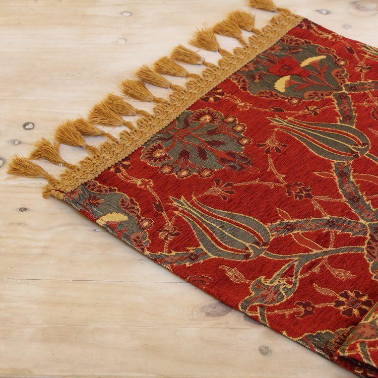 Camino de mesa 2,60 m jardin rojo-0