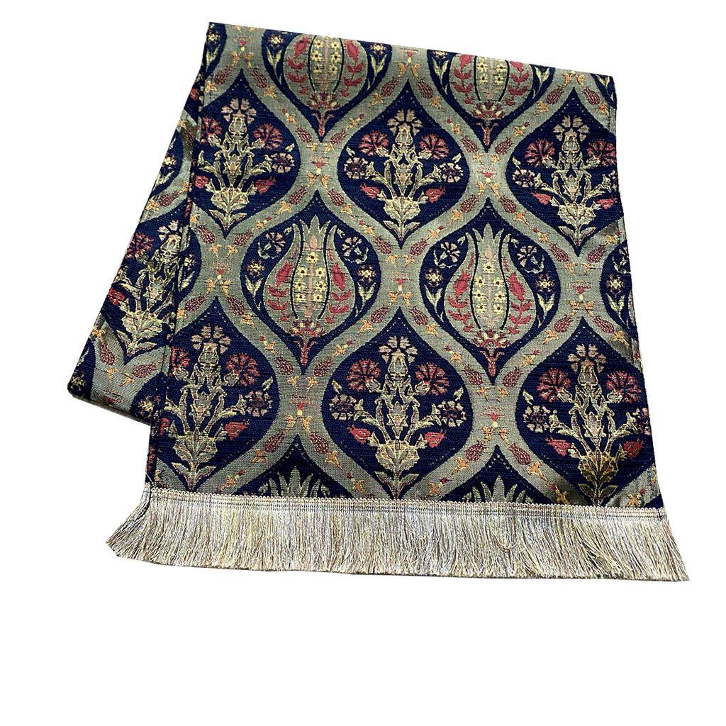 Camino de mesa 2 m Tulipanes azul oscuro-0