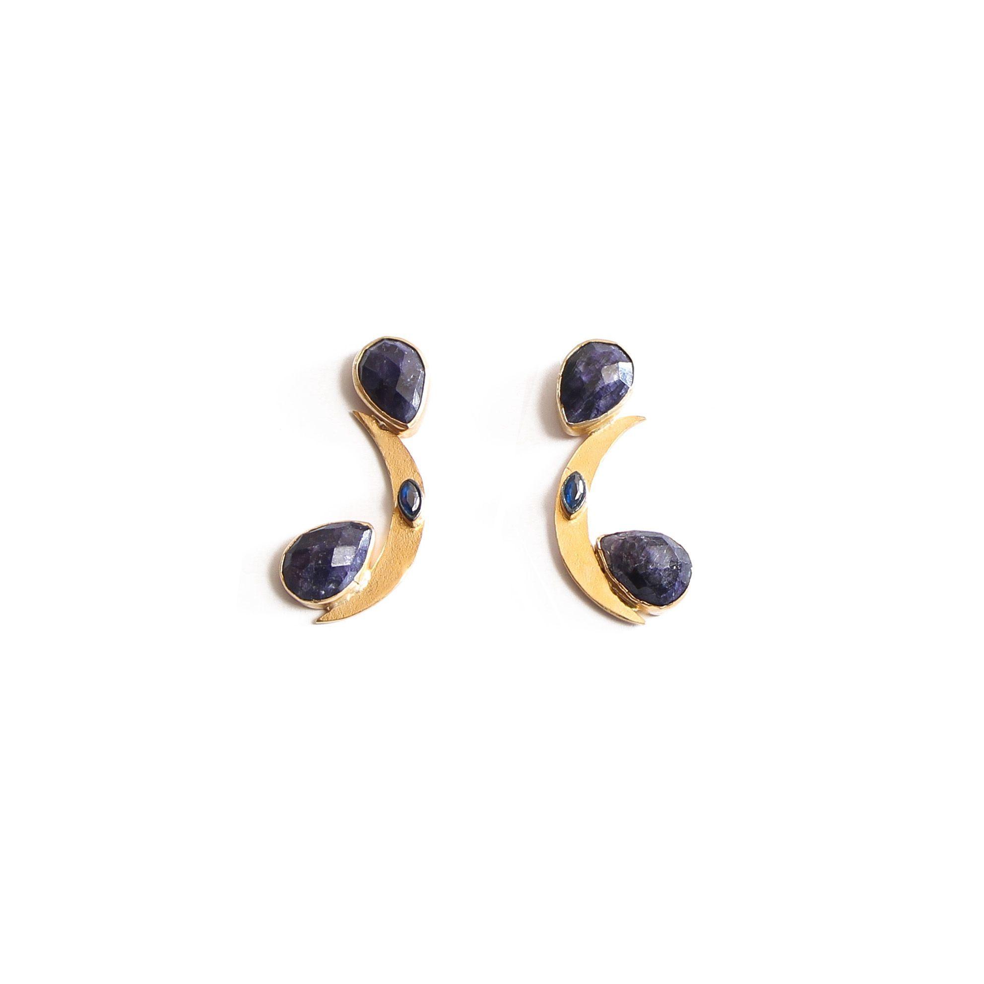 Aros Swan raíz de zafiro-0