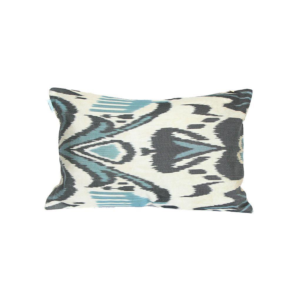 Cojín Ikat de seda 60x40 cms Delfos-0