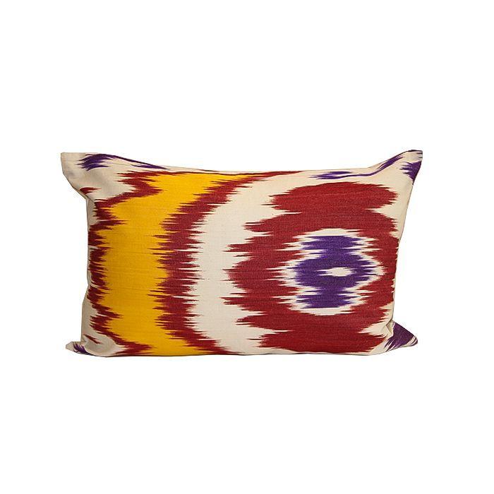 Cojín Ikat de seda 60x40 cms Katavi-0