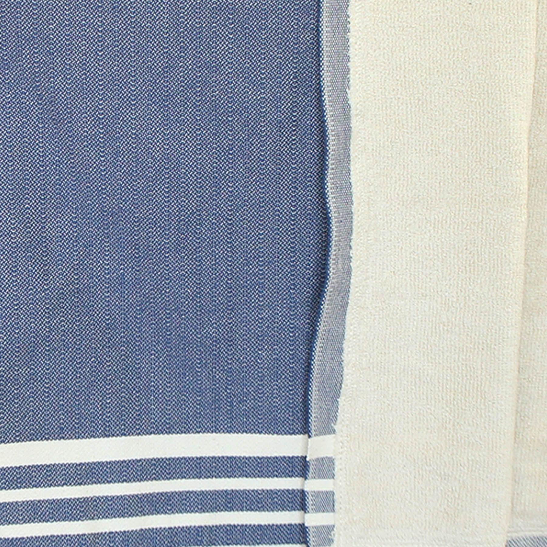Toalla Turca Karadeniz doble capa Azul marino 1 x 1,80 m-1