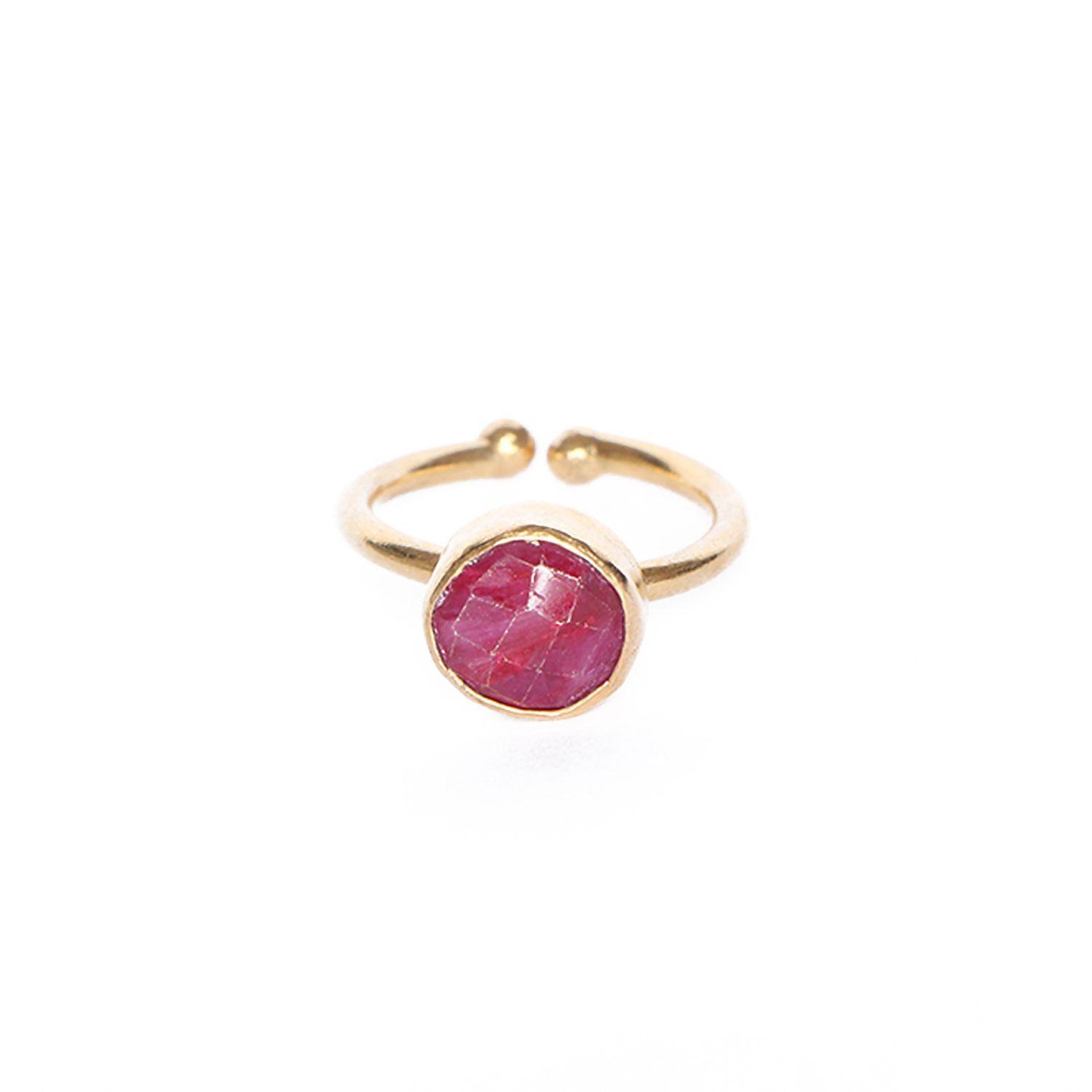 Anillo ajustable turco Tyr raíz de rubí-0