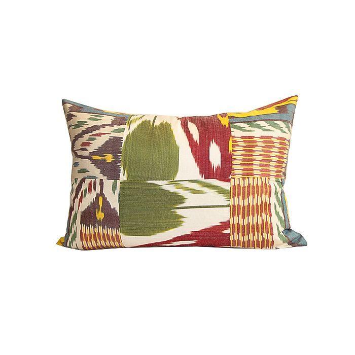 Cojín Ikat de seda 60x40 cms Lokobe-0