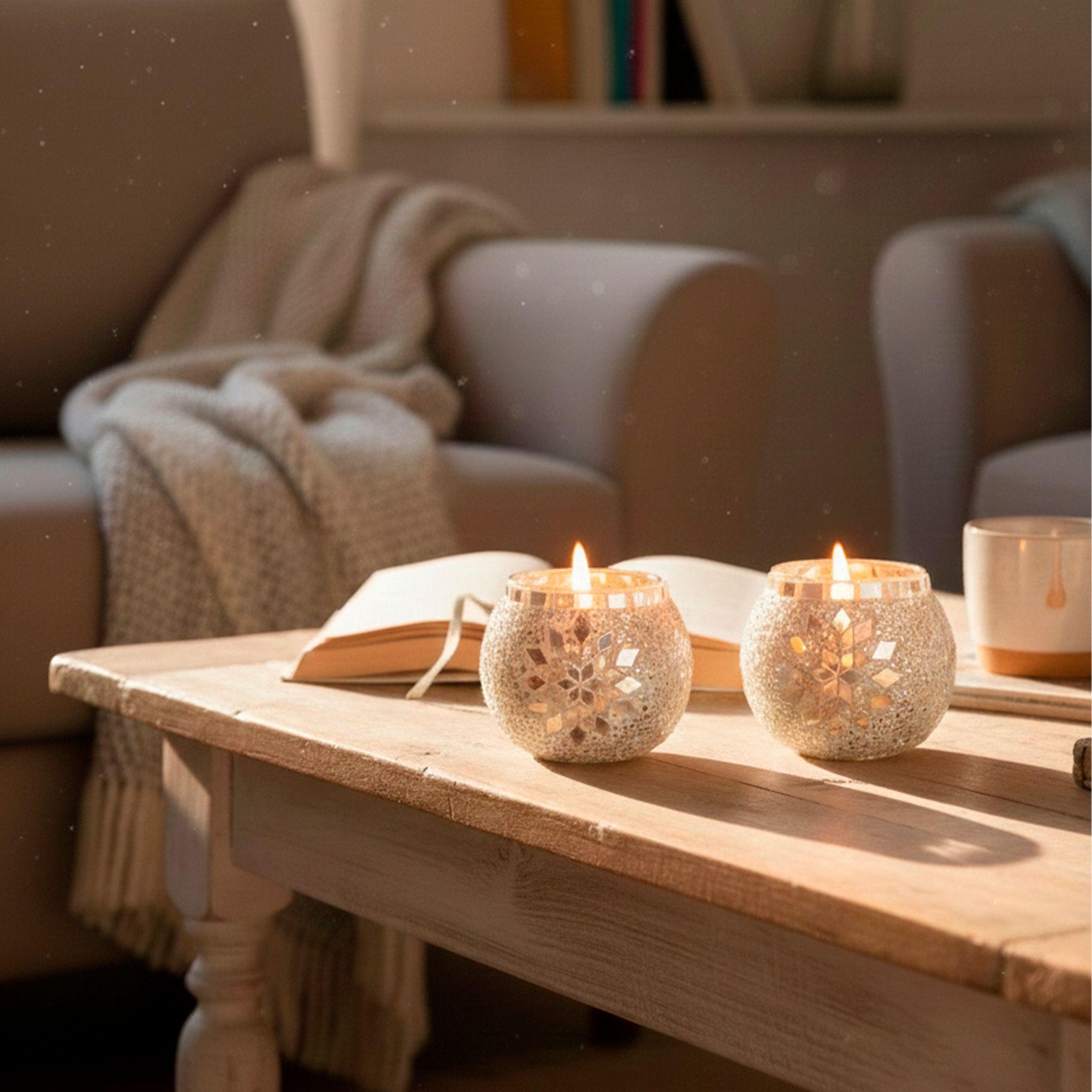 Par de portavelas simples Blancos-2