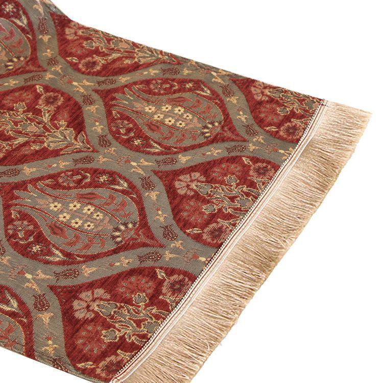 Camino de mesa 3 m tulipanes rojos-0