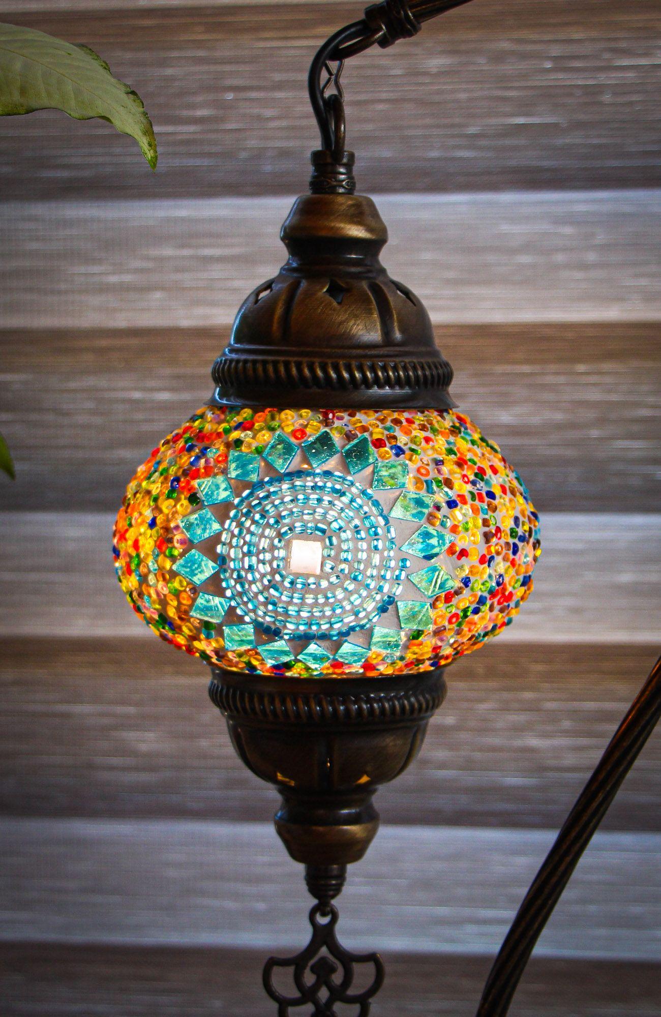 Lámpara turca cisne S Sol turquesa mix-2