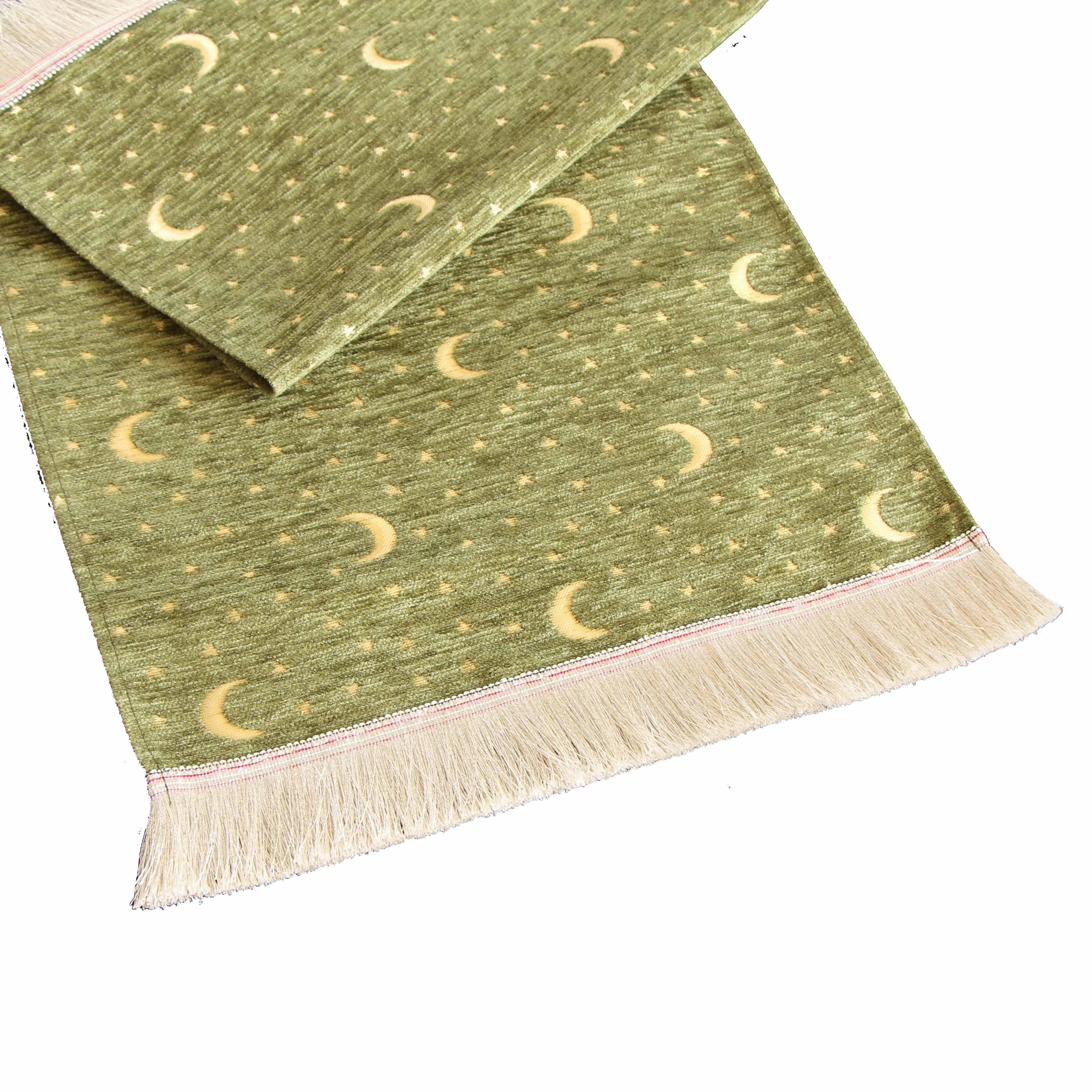 Camino de mesa 1 m luna verde-0