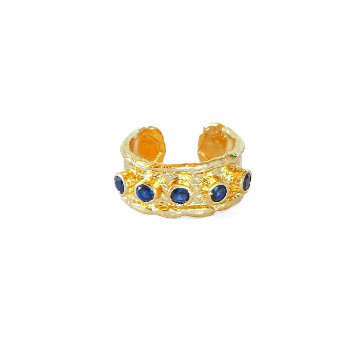 Anillo ajustable Helena Azul-0