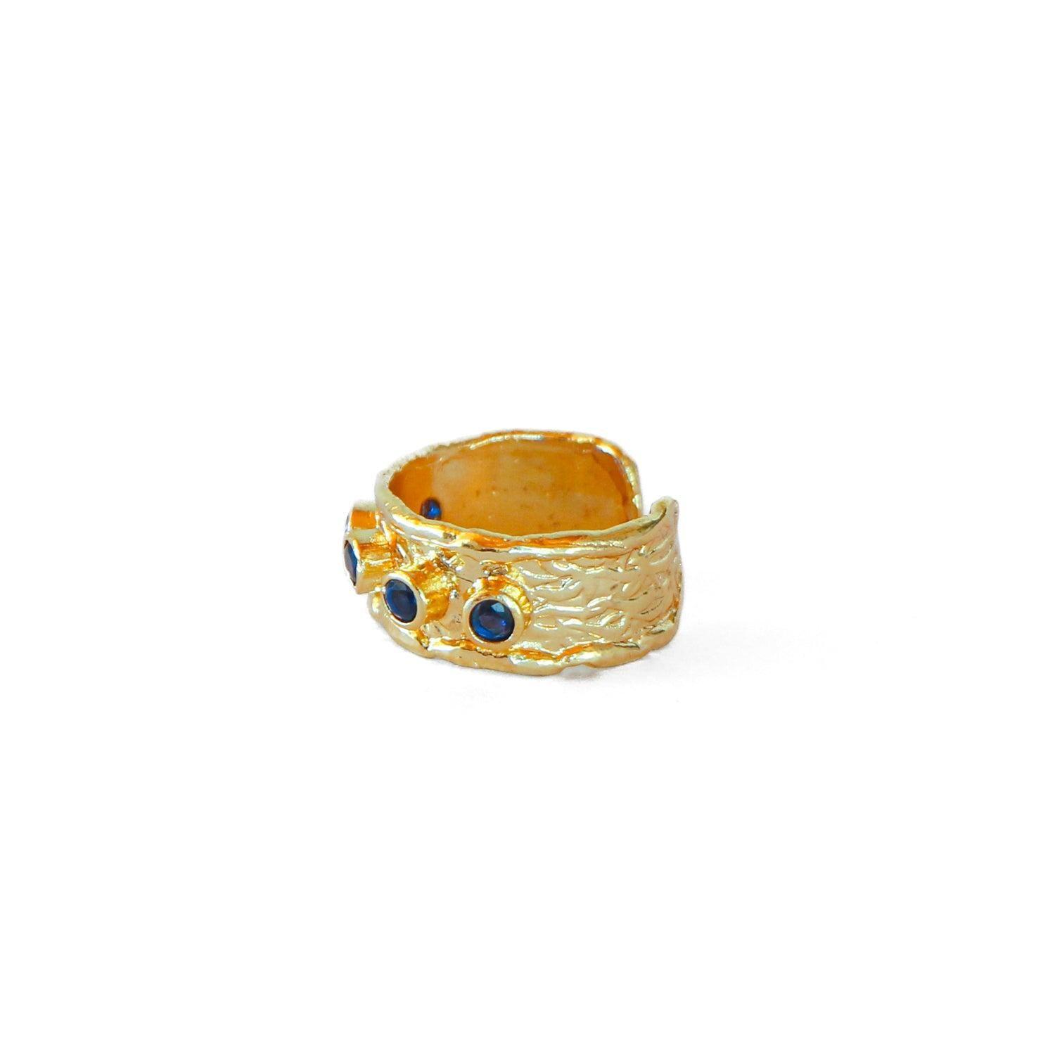 Anillo ajustable Helena Azul-2
