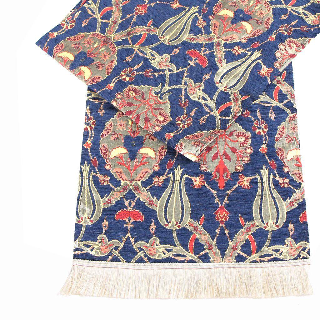 Camino de mesa 2 m Jardín azul oscuro-0