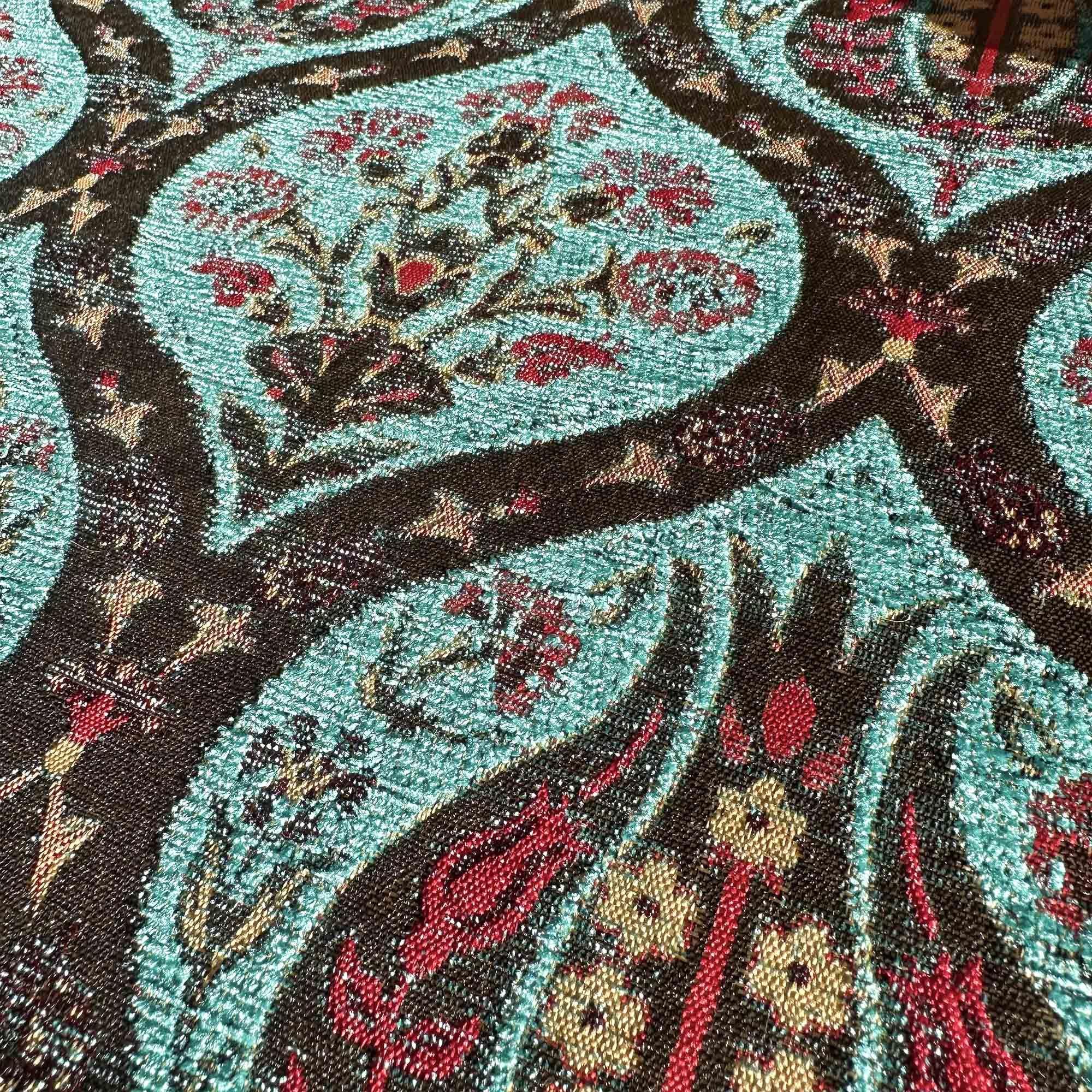 Camino de mesa 1,40 m tulipanes celeste -Mantel turquía Boho-2