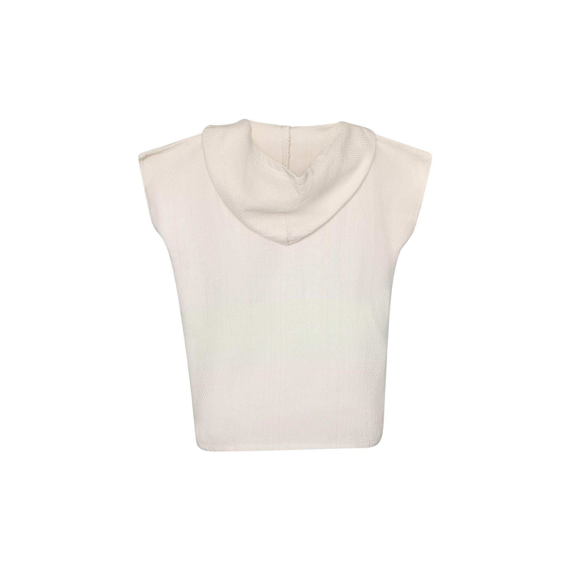 Poncho toalla algodón turco niño Mármara rosado claro M-2