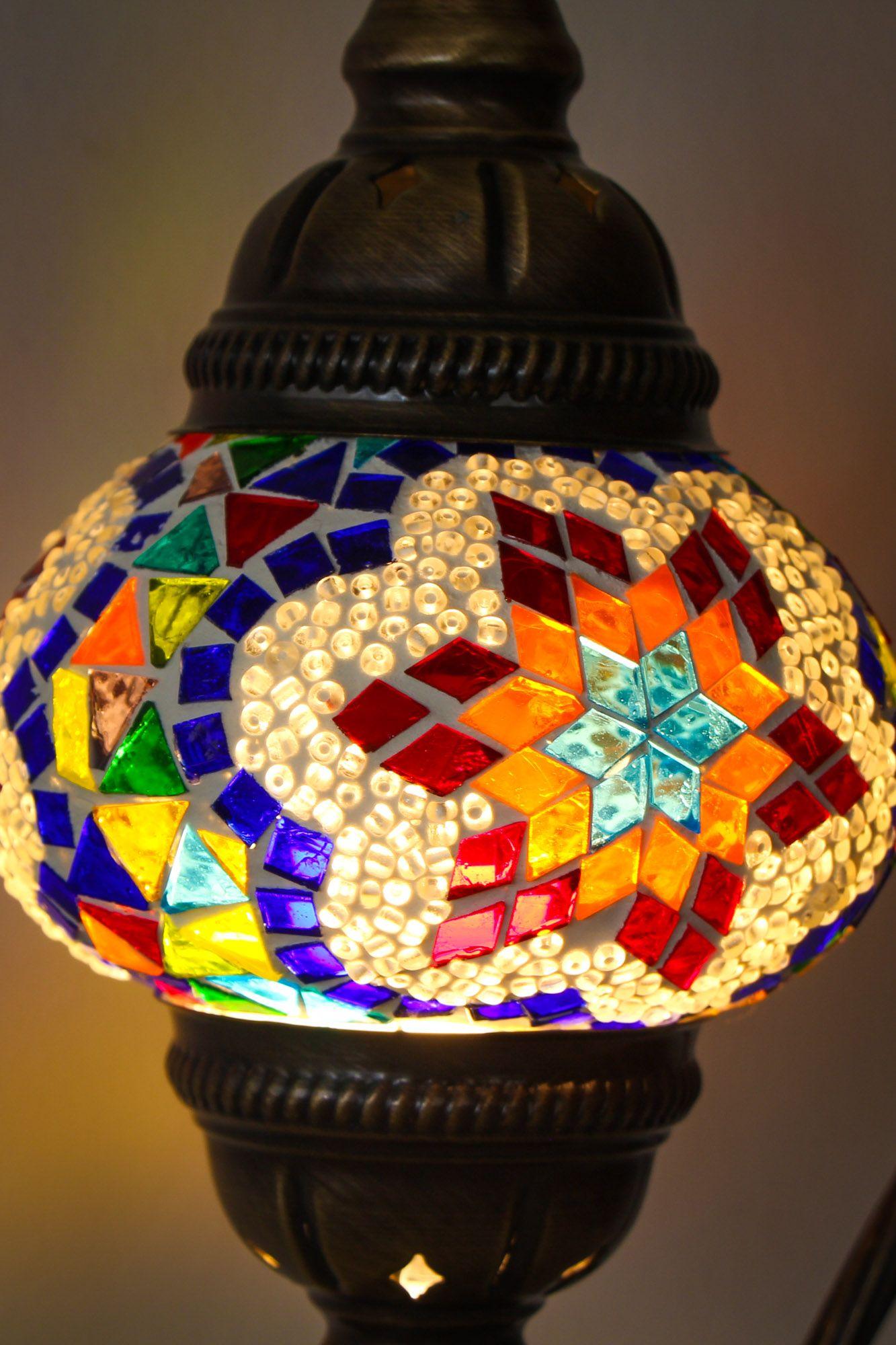 Lámpara turca cisne S prisma multicolor + ampolleta-2