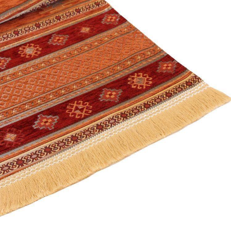 Camino de mesa 2 m kilim rojo y terracota-0