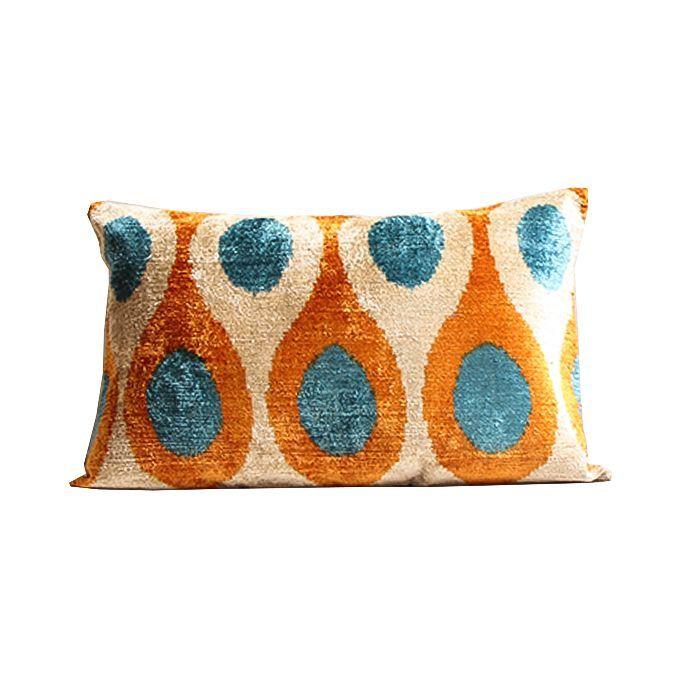 Cojín de terciopelo de seda 60x40 cms Yunas-0