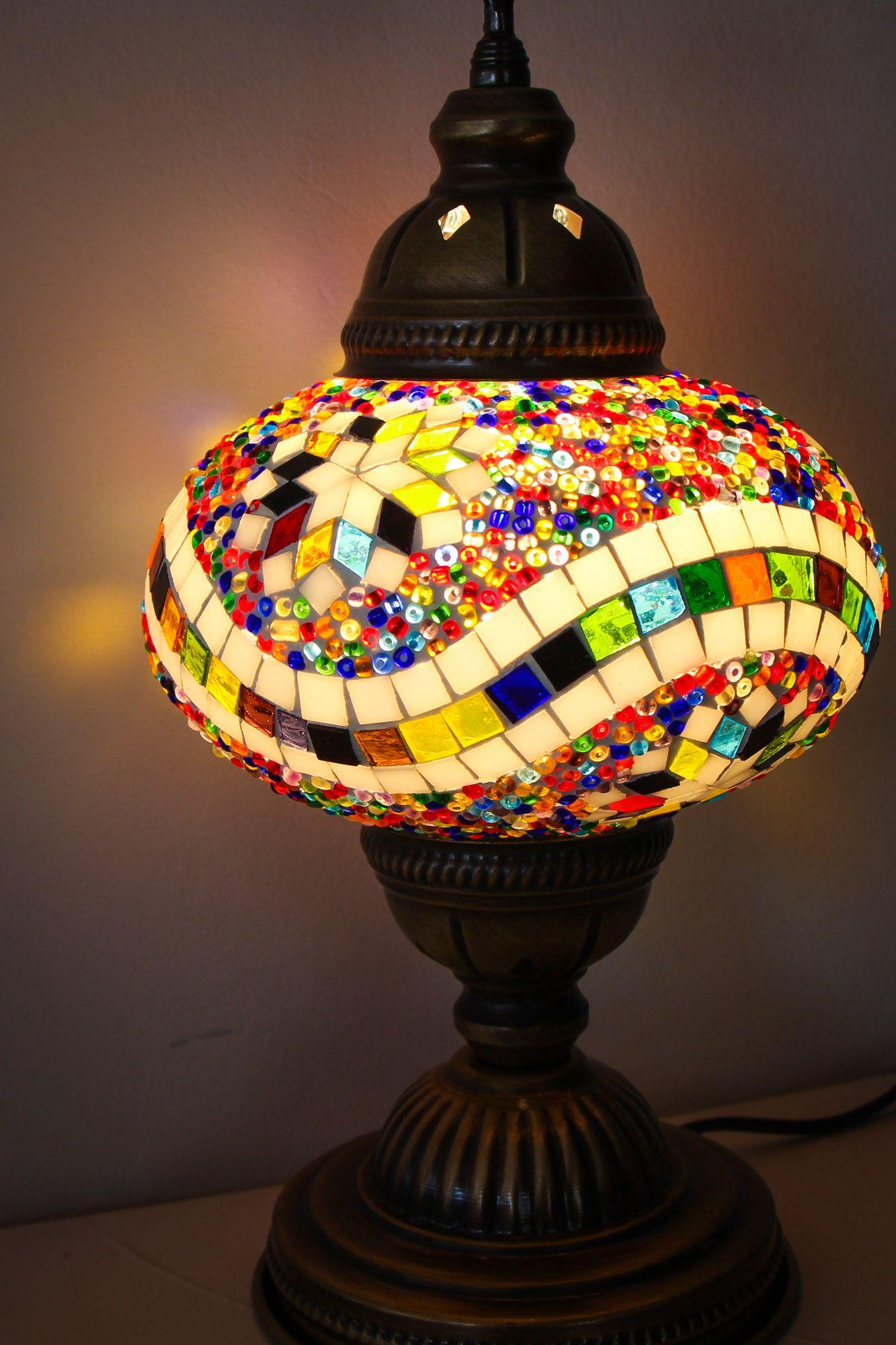Lámpara turca de mesa M Galaxia mix + ampolleta-2
