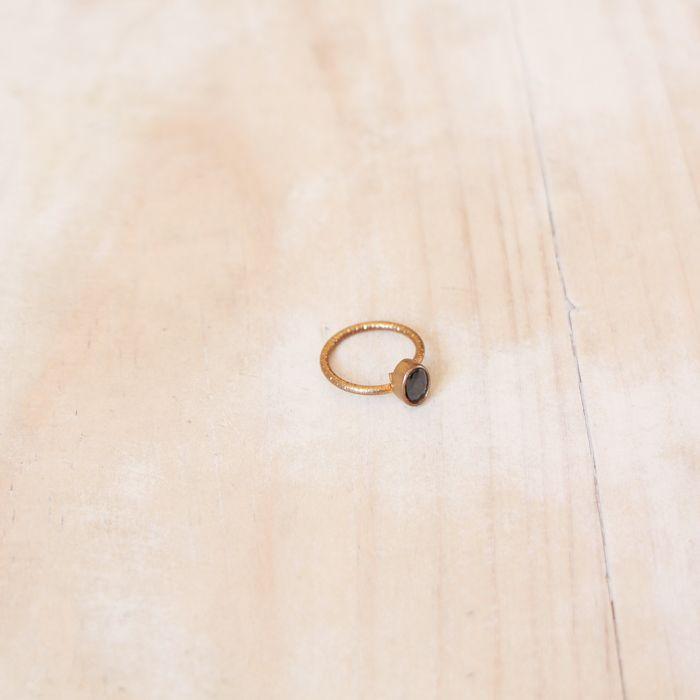 Anillo ajustable Fadia negro-2