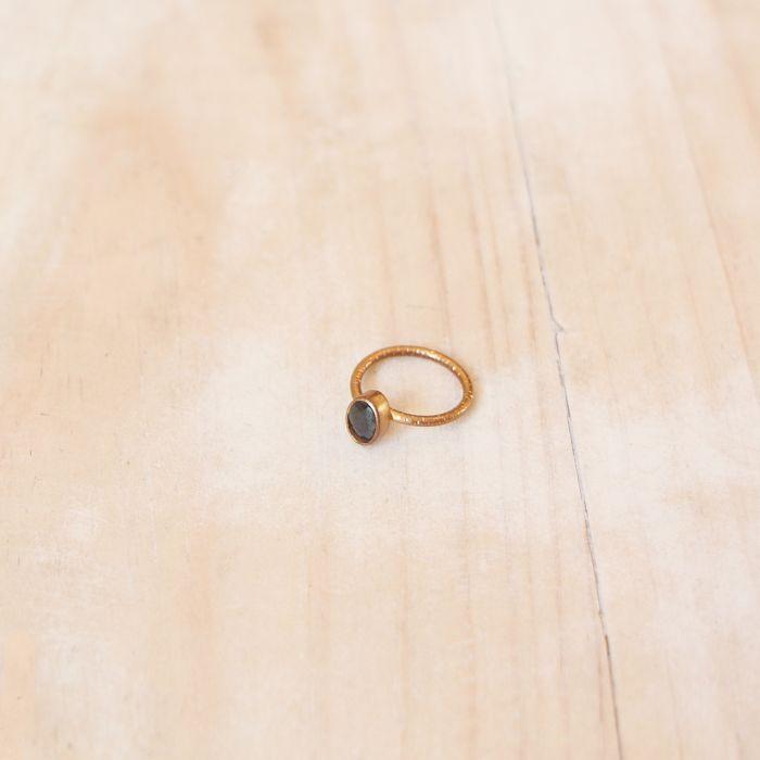 Anillo ajustable Fadia negro-0