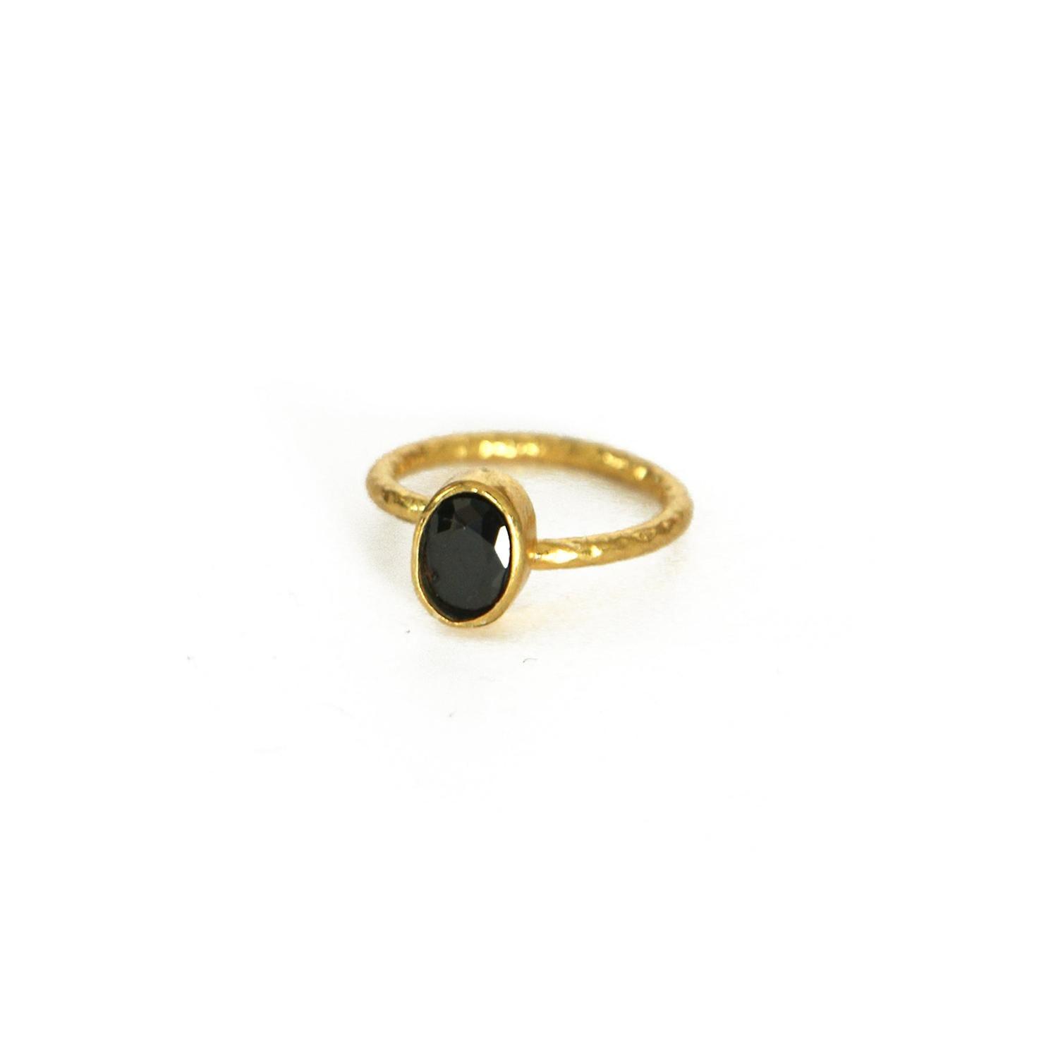 Anillo ajustable Fadia negro-0
