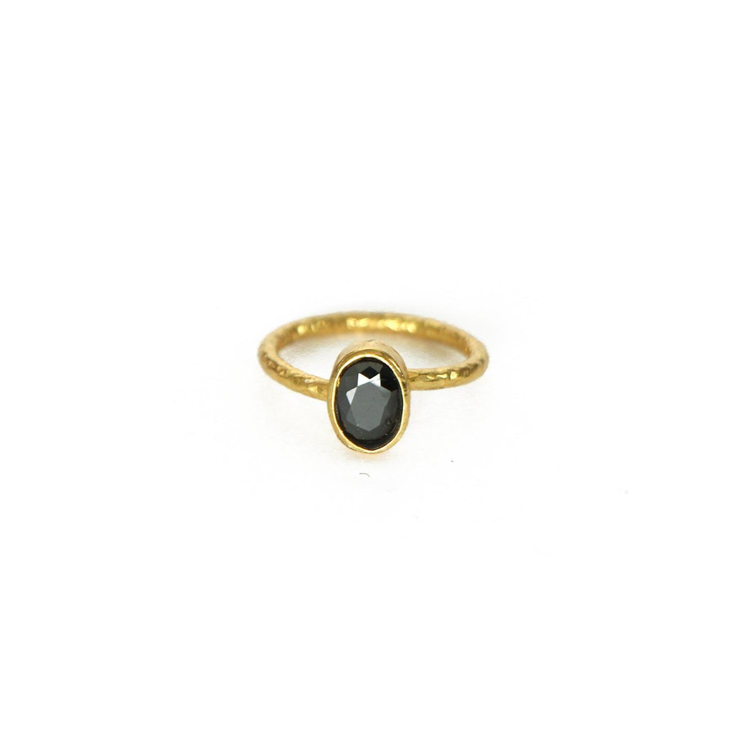Anillo ajustable Fadia negro-1