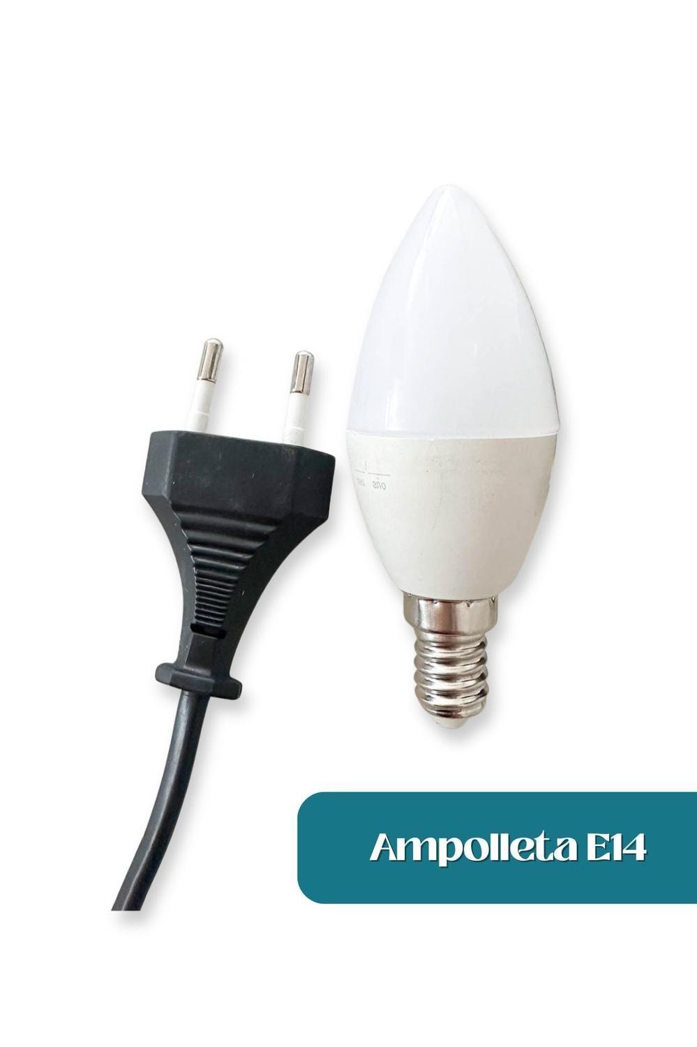 Lámpara turca de mesa S Estrella blanca + ampolleta-3