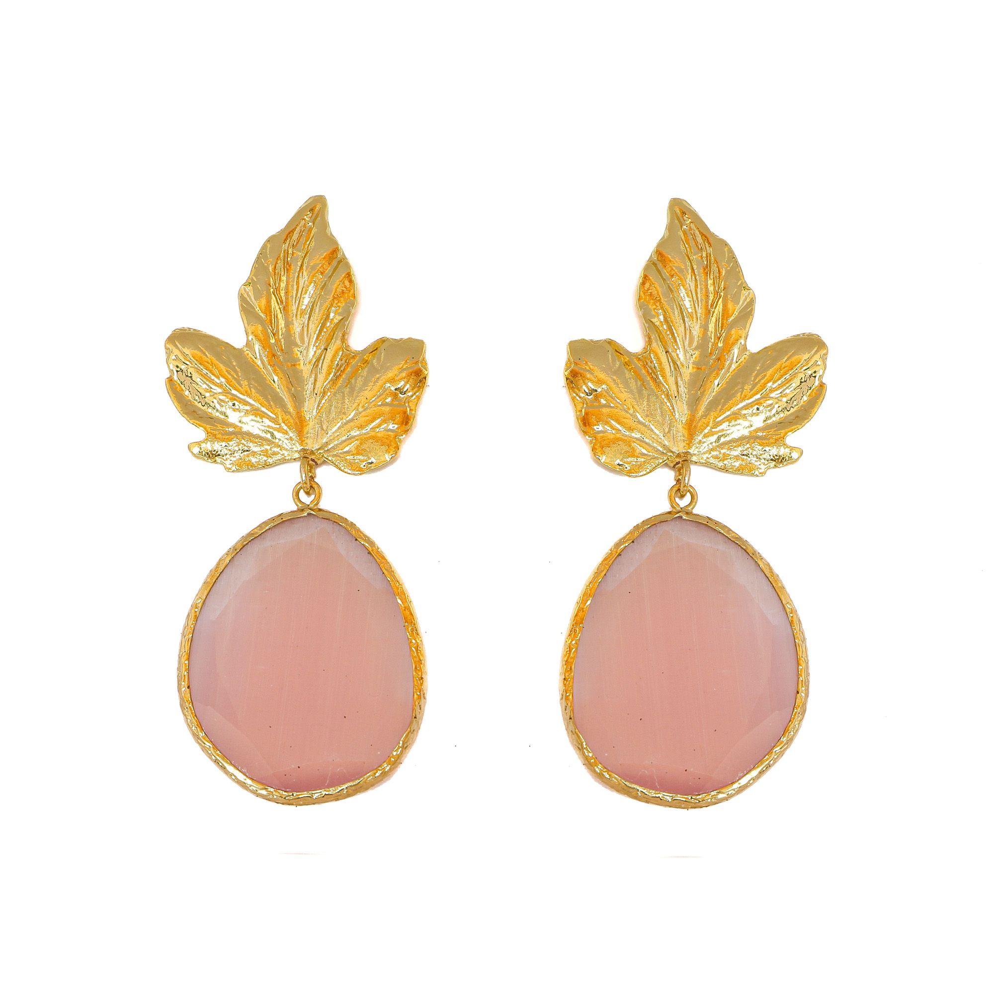 Aros Arce Rosa XL - Baño de oro 22k-0