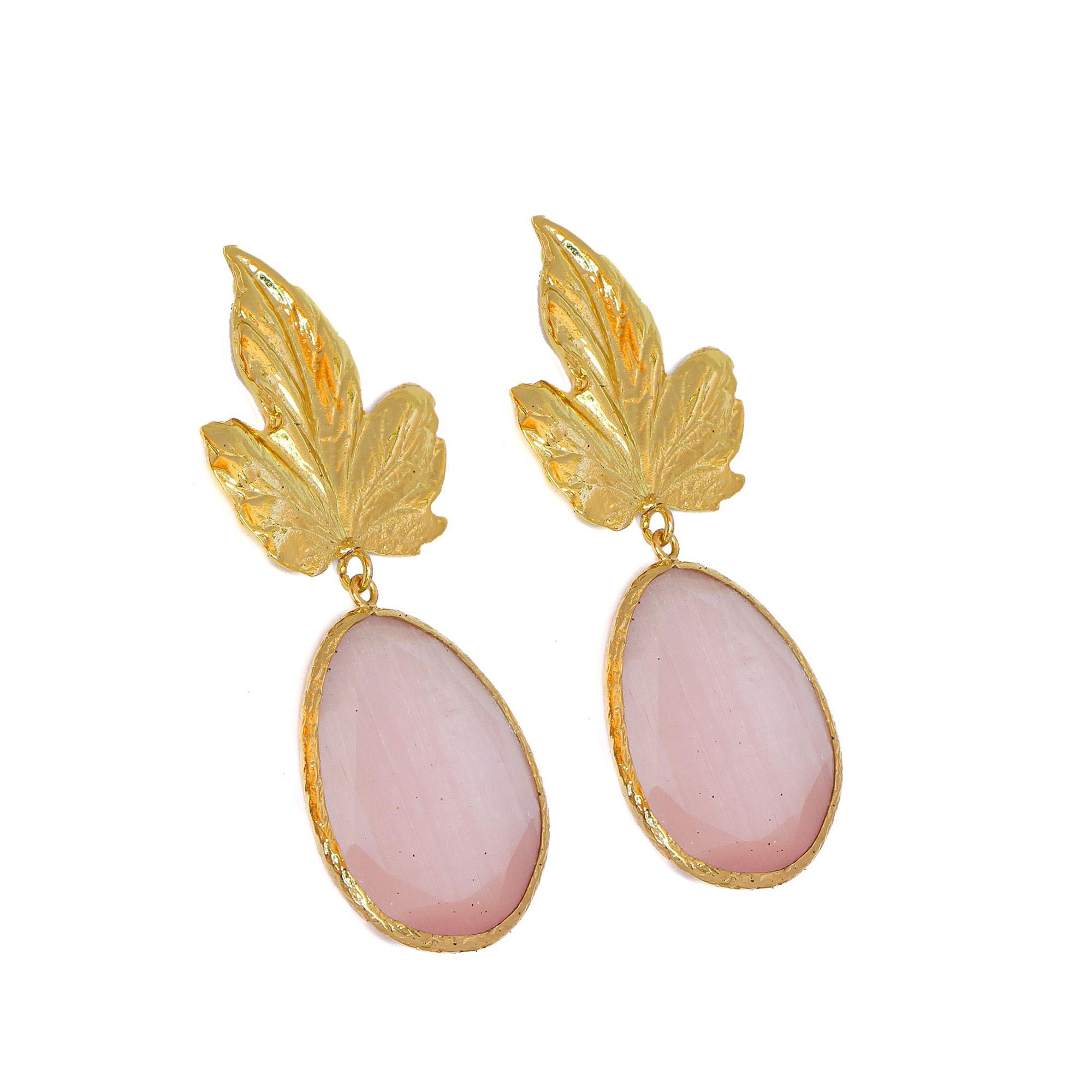 Aros Arce Rosa XL - Baño de oro 22k-1