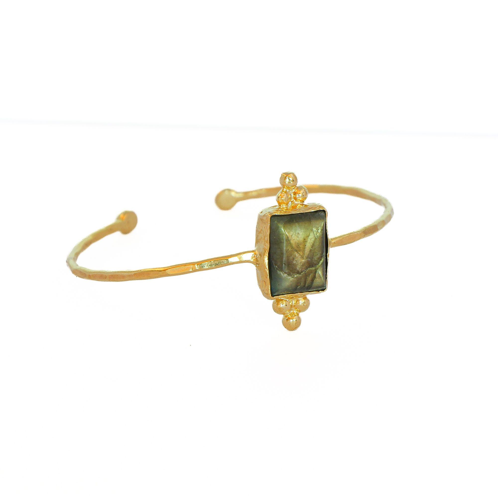 Esclava Otomana Labradorita - Baño de oro 22k-0