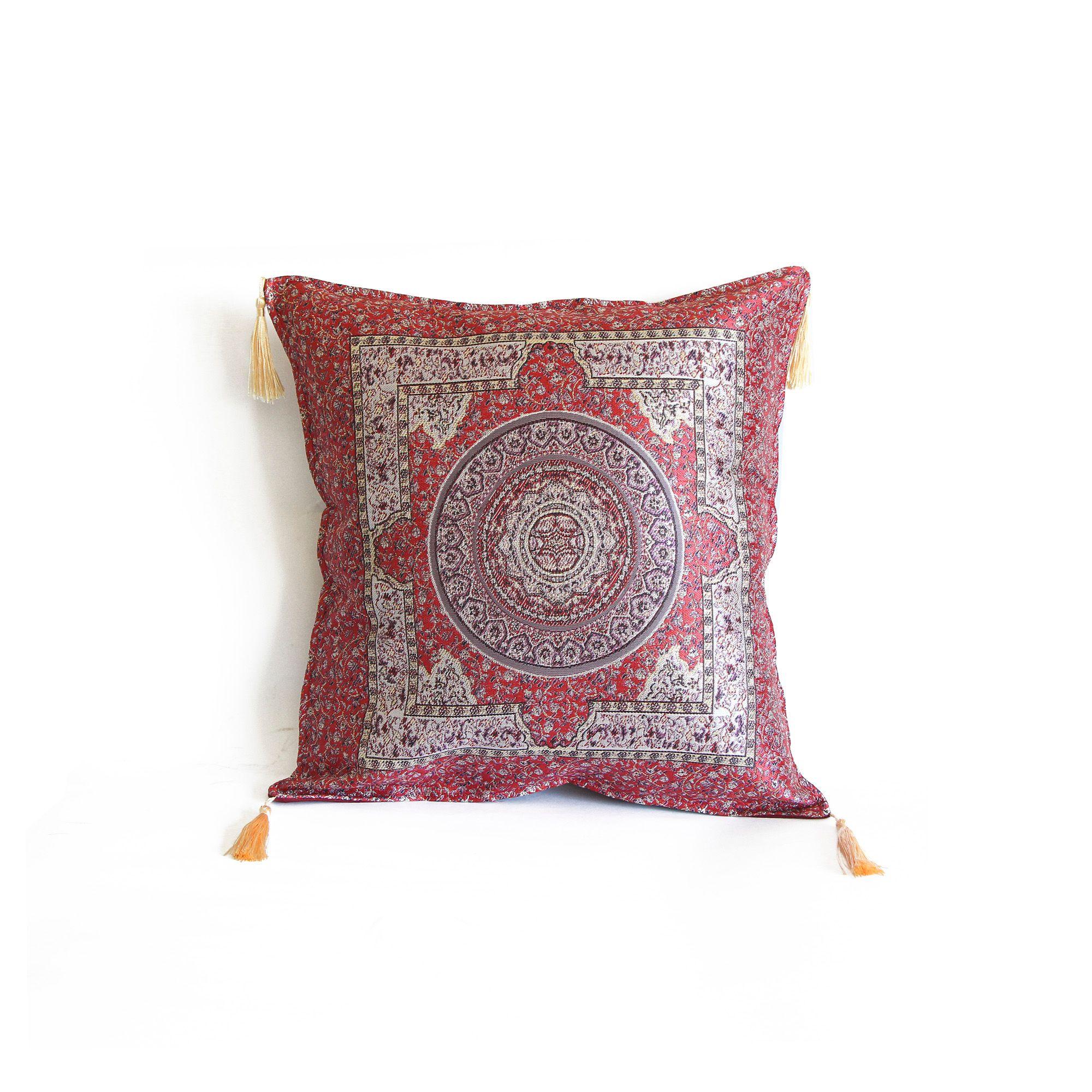 Cojín turco 43x43 Iznik Rojo-0