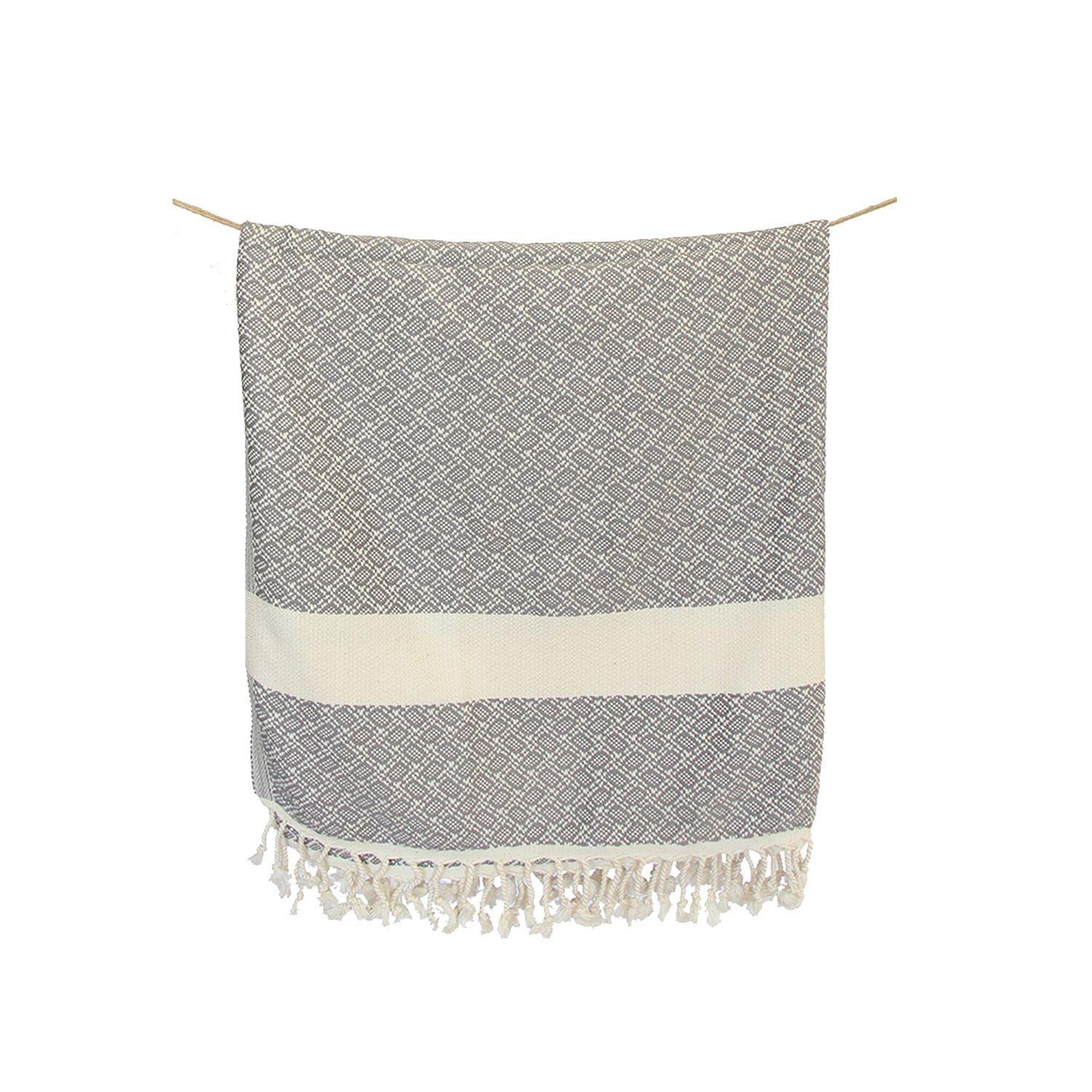 Toalla Turca Akdeniz Gris 1 m x 1,95 m-0