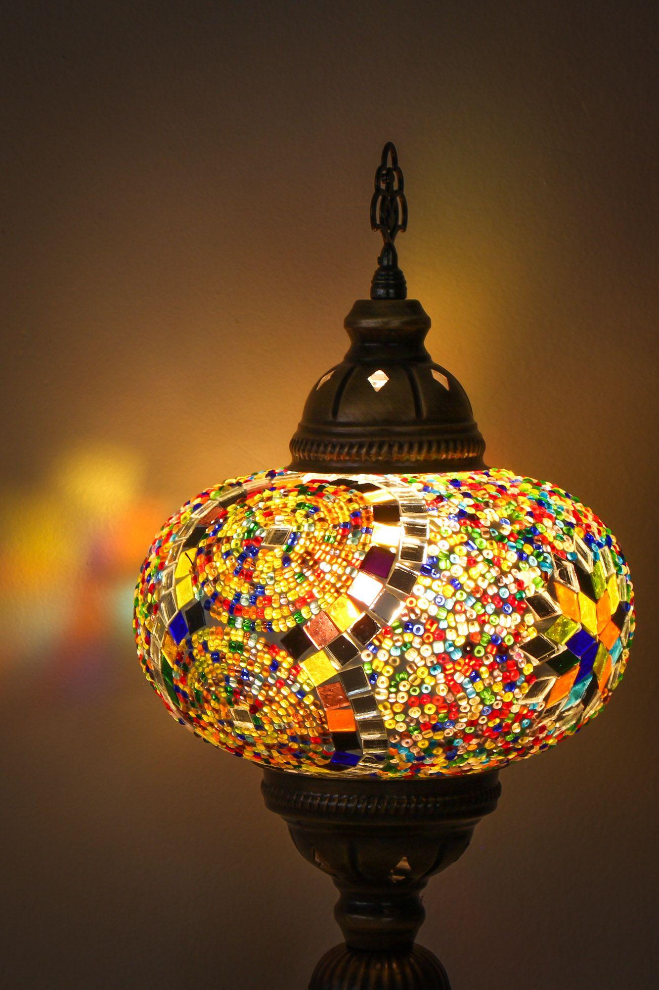 Lámpara turca de mesa L Yildiz mix + ampolleta-2