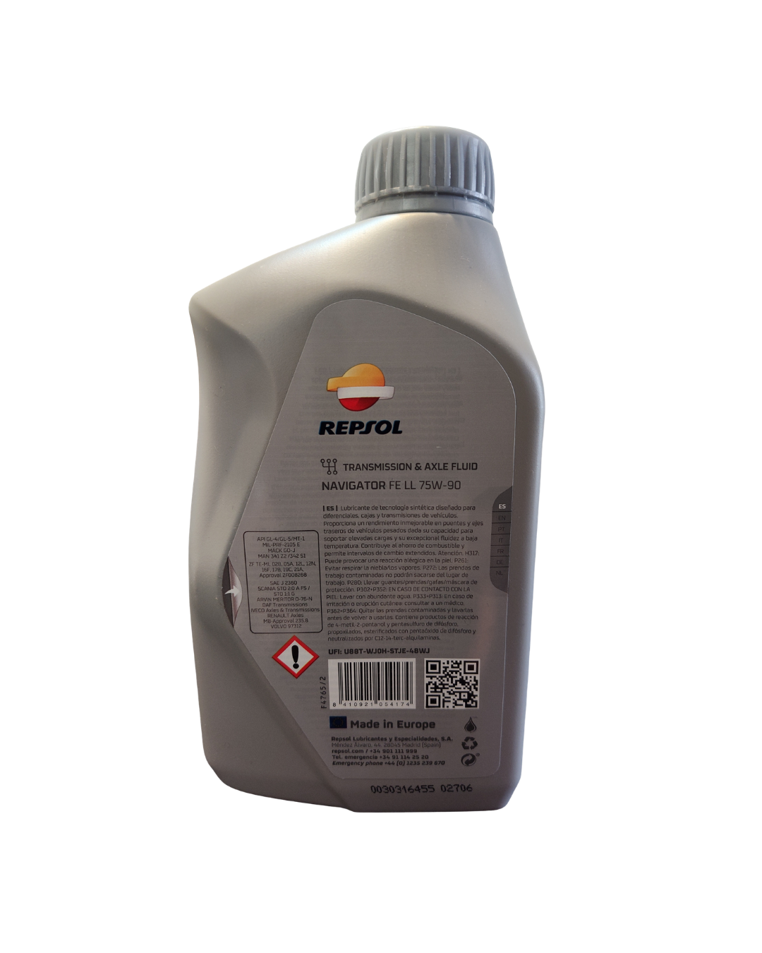 Aceite de Transmisión y difereciales 75W 90 Sintético Navigator de Repsol-2