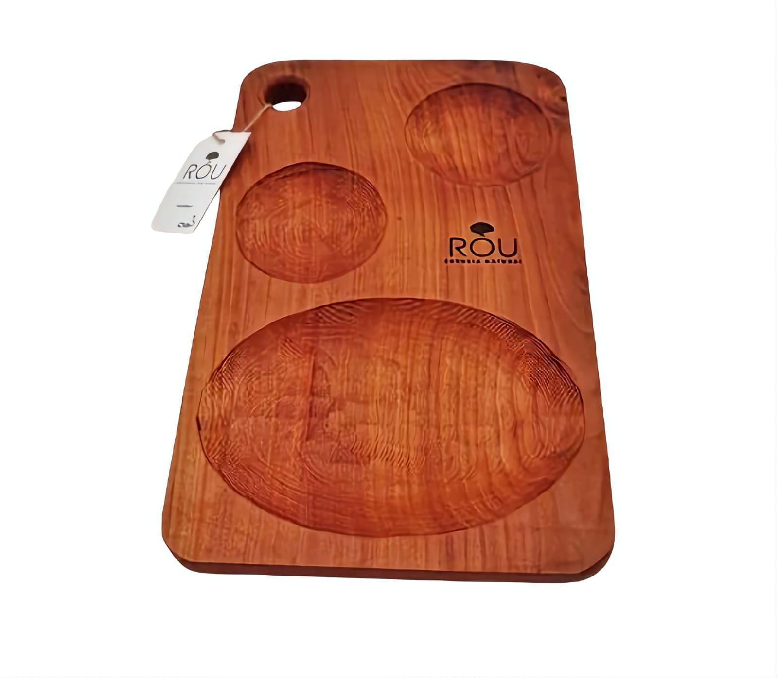 Tabla madera nativa para cóctel 40x 25 cm. -0