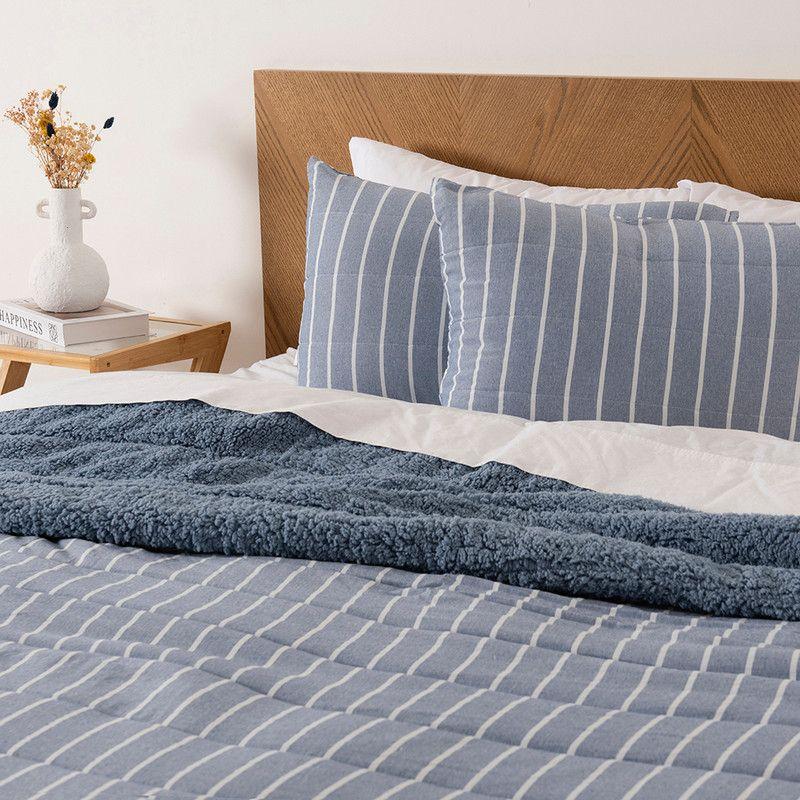 Quilt Palma Cationic Sherpa King Azul-2