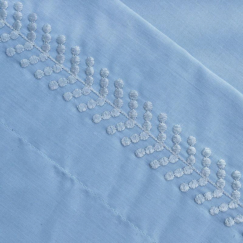 Sábana Bordada 144 Hilos 1.5 P Puntos Celeste-1