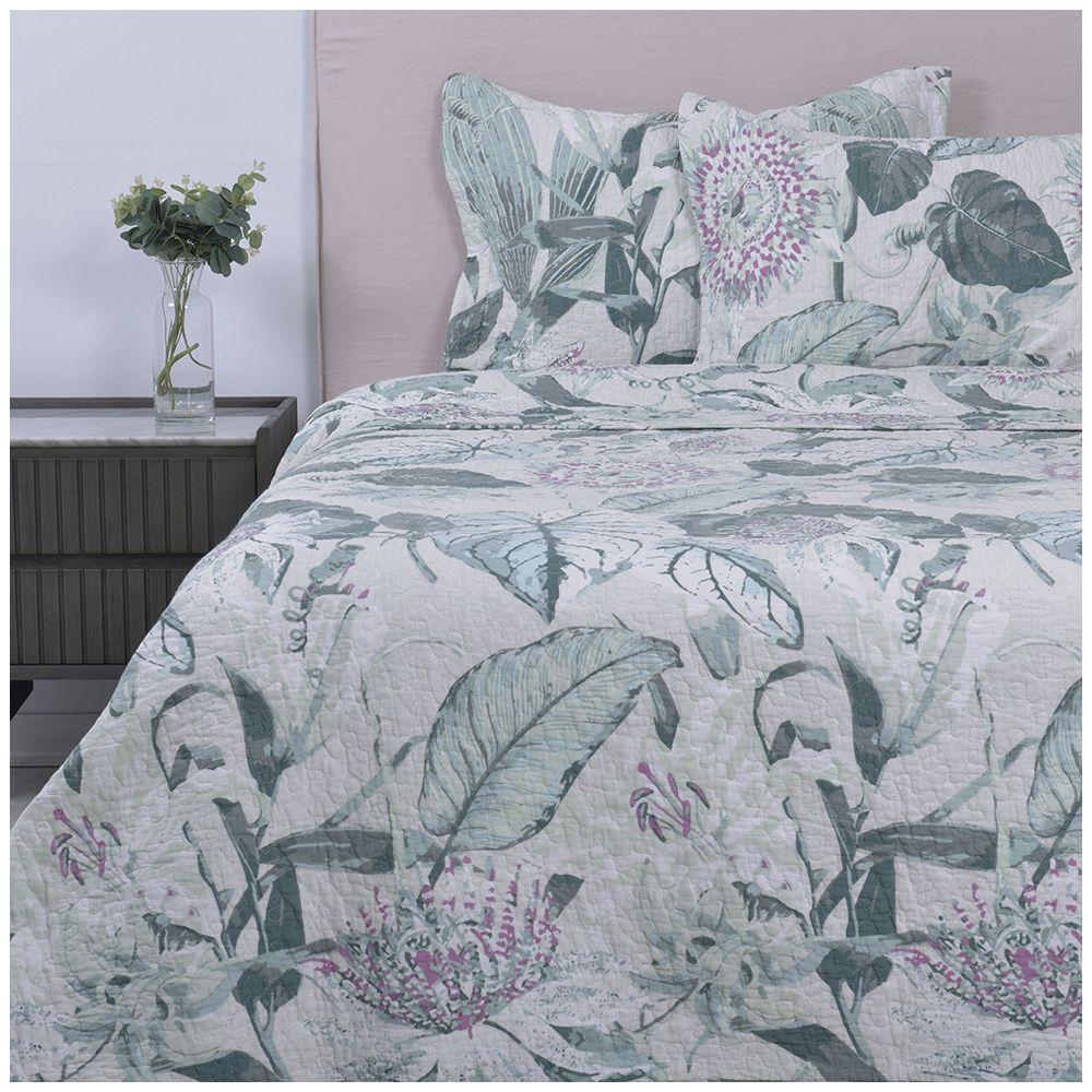 Cubrecama Quilt Est. King passifloraverde Fabrics-0