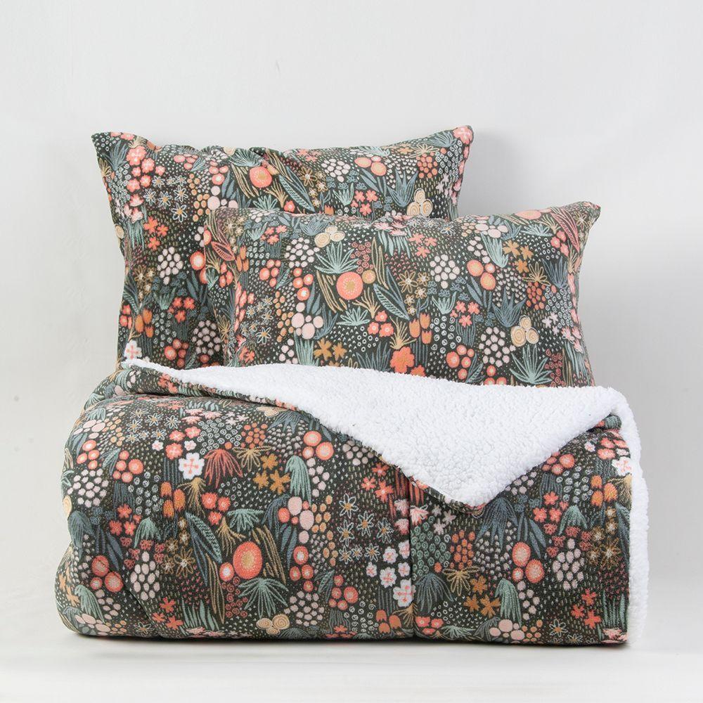 Plumon Coral print Sherpa King Baysan-1