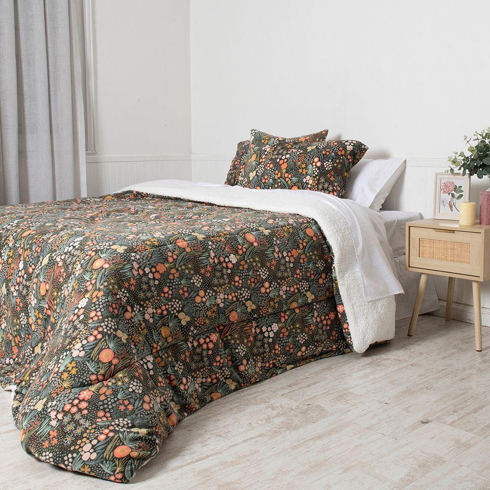 Plumon Coral print Sherpa King Baysan-2