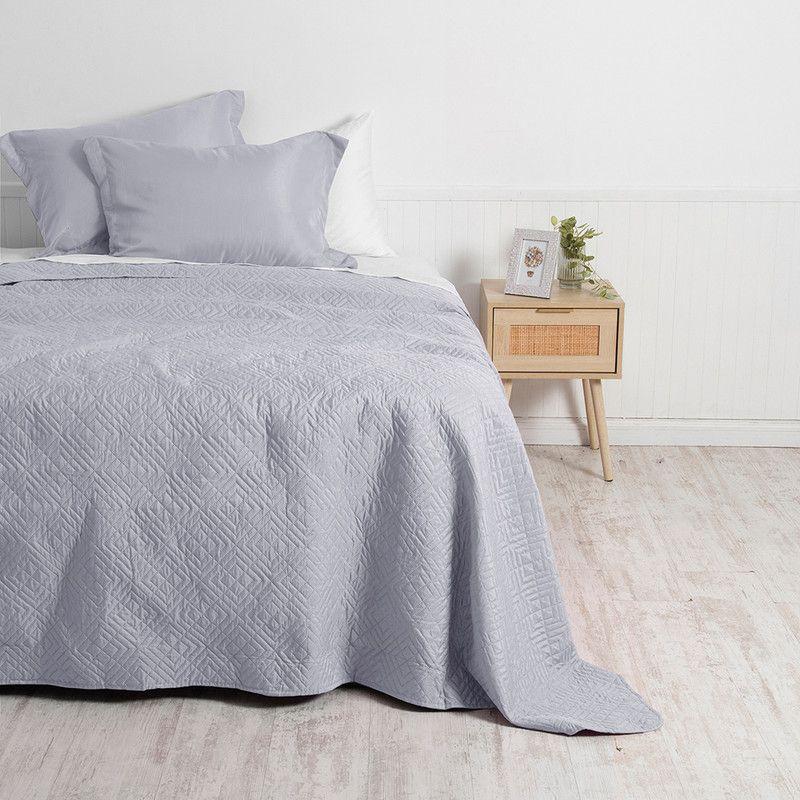 Quilt Cordoba lisa  King Gris-0