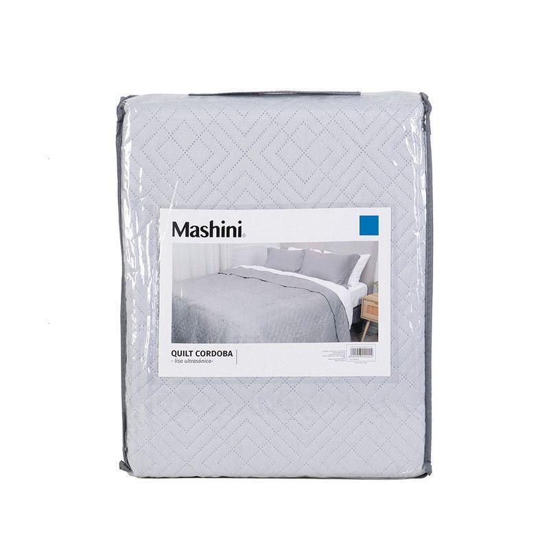 Quilt Cordoba lisa  King Gris-4