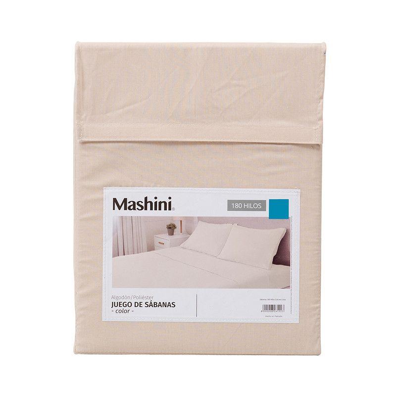Sábana 180H Lisa 1P Beige-4