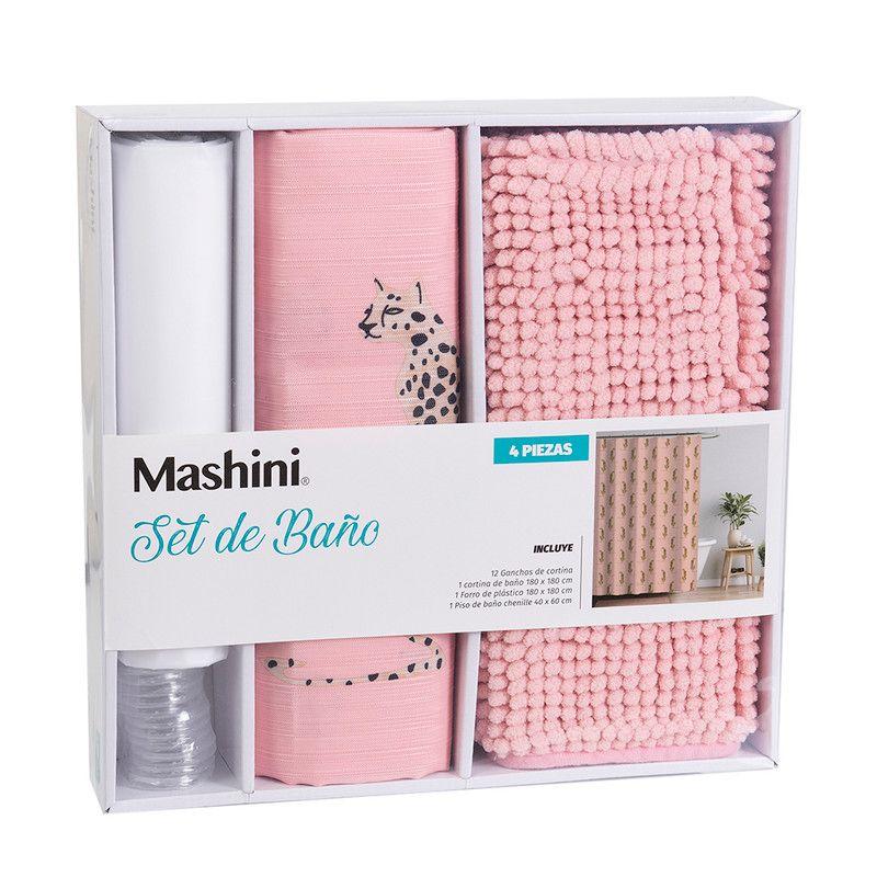 Set Cortina Baño 4 pzas Caja  Jaguar-2