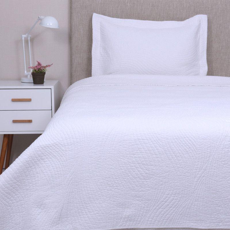 Cubrecama Quilt SLate 1.5P Blanco-0