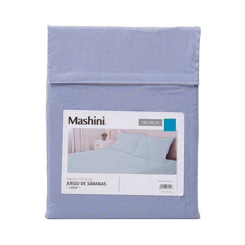 Sábana 180H Lisa 2 P Azul-4